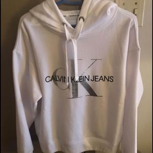 White Calvin hoodie